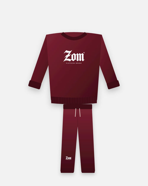 ZOM Crewneck Set - Burgundy