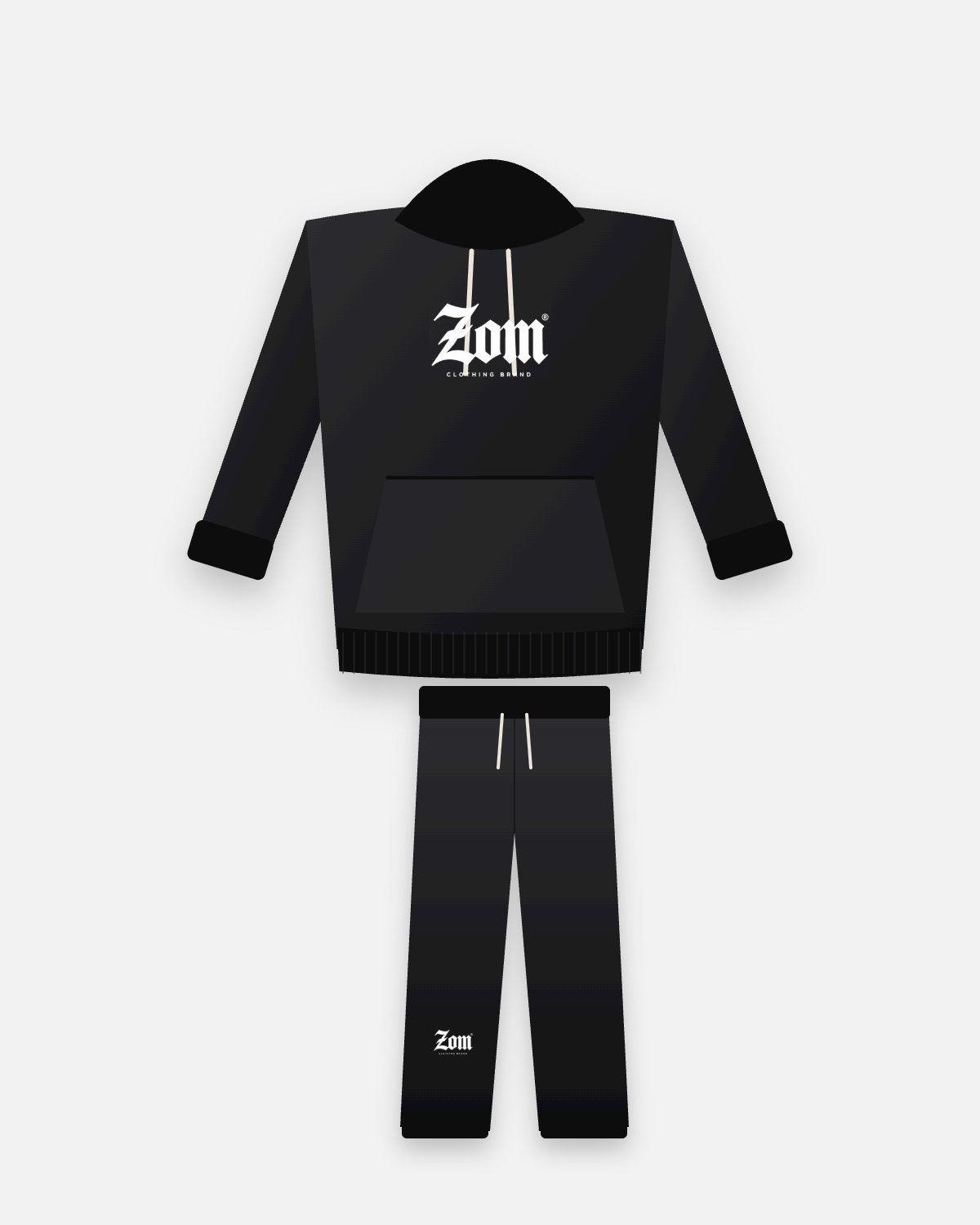 ZOM Essential Tracksuit - Black