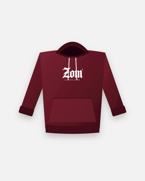 ZOM Oversized Hoodie - Burgundy